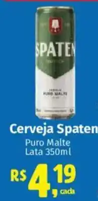 Supermercados Mateus Cerveja Spaten Puro Malte oferta