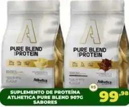 Supermercado Padrão Suplemento de proteína athletica pure blend 907c sabores oferta