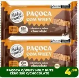 Supermercado Padrão Paçoca c/whey holy nuts oferta