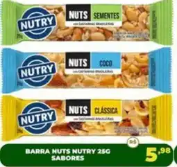 Supermercado Padrão Barra nuts nutry 25g sabores oferta