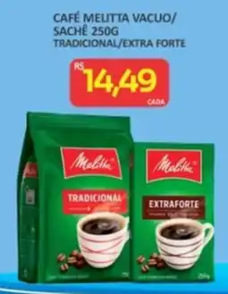 Mix Bahia Café melitta vacuo/ sachê 250g tradicional/extra forte oferta