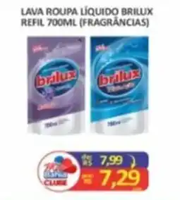 Mix Bahia Lava roupa líquido brilux refil 700ml (fragrâncias) oferta