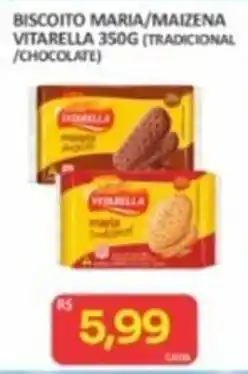 Mix Bahia Biscoito maria/maizena vitarella 350g oferta