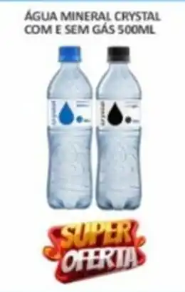 Água mineral crystal com e sem gás