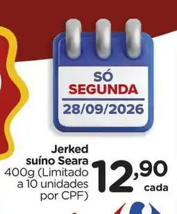 Carrefour Seara - jerked suíno oferta