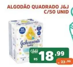 Supermercados Pague Menos Algodão quadrado j&j oferta