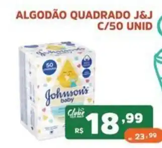 Algodão quadrado j&j