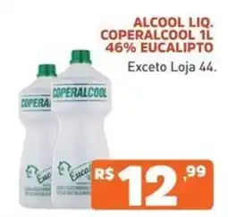 Supermercados Pague Menos Alcool liq. coperalcool 1l 46% eucalipto oferta
