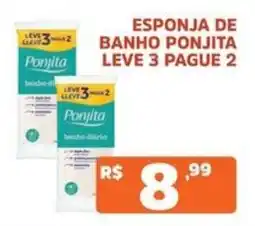 Supermercados Pague Menos esponja de banho ponjita oferta