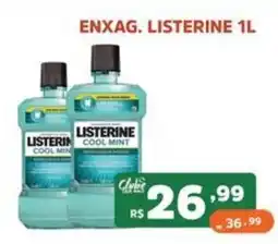 Supermercados Pague Menos enxag. listerine 1l oferta