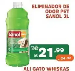 Supermercados Pague Menos Eliminador de odor pet sanol 2l oferta