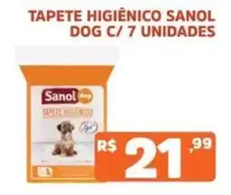 Supermercados Pague Menos Tapete higiênico sanol dog oferta