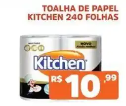 Supermercados Pague Menos toalha de papel kitchen 240 folhas oferta