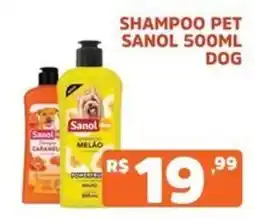 Supermercados Pague Menos Shampoo pet sanol dog oferta