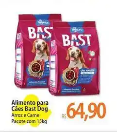 Atacadão Pacote - alimento para cães bast dog oferta