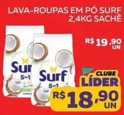 Lider Atacadista Lava-roupas em pó surf oferta