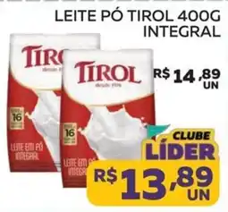 Lider Atacadista Leite pó tirol integral oferta