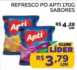 Lider Atacadista Refresco po apti 170g sabores oferta