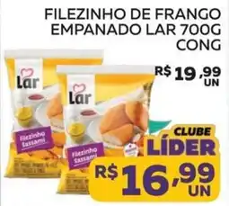 Lider Atacadista Filezinho de frango empanado lar 700g oferta