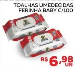 Lider Atacadista toalhas umedecidas ferinha baby oferta