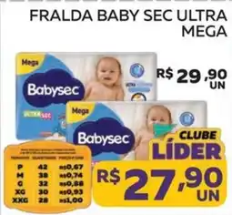 Lider Atacadista Fralda baby sec ultra mega oferta