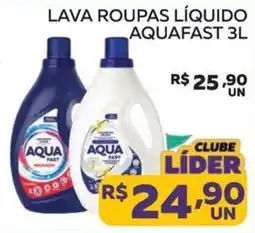 Lider Atacadista Lava roupas líquido aquafast oferta