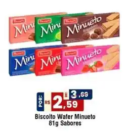 Royal Supermercados Biscoito Wafer Minueto oferta