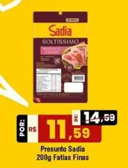 Royal Supermercados Presunto sadia fatias finas oferta