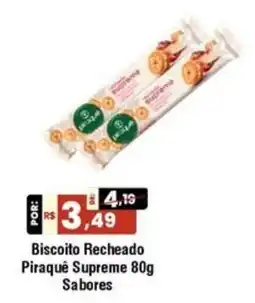 Royal Supermercados Biscoito recheado piraquê supreme sabores oferta