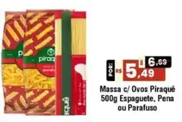 Royal Supermercados Massa c/ Ovos Piraquê Espaguete, Pena ou Parafuso oferta