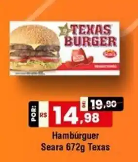 Hambúrguer Seara 672g Texas