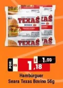 Royal Supermercados Hambúrguer Seara Texas Bovino oferta