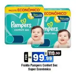 Royal Supermercados Fralda Pampers Confort Sec Super Econômica oferta