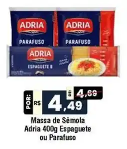 Royal Supermercados Massa de Sêmola Adria Espaguete ou Parafuso oferta