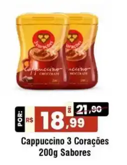 Royal Supermercados Cappuccino 3 Corações 200g Sabores oferta