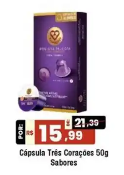 Royal Supermercados Cápsula Três Corações 50g Sabores oferta