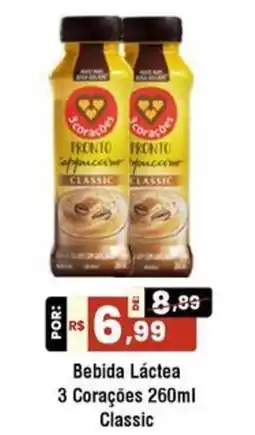 Royal Supermercados Bebida Láctea 3 Corações Classic oferta