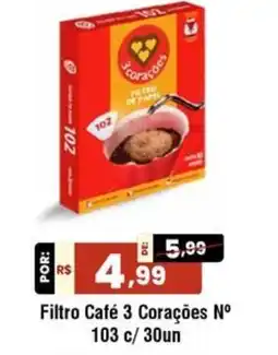 Royal Supermercados Filtro Café 3 Corações N° 103 oferta