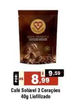 Royal Supermercados Café Solúvel 3 Corações oferta