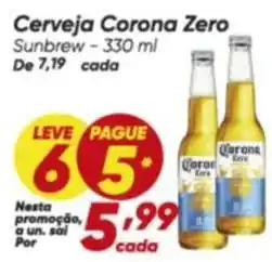 Dia Corona - cerveja zero oferta