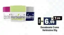 Royal Supermercados Desodorante Creme Herbissimo oferta