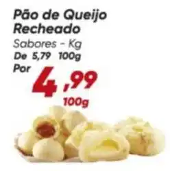 Dia Sabores - pão de queijo recheado oferta
