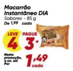 Dia Dia - macarrão instantâneo oferta