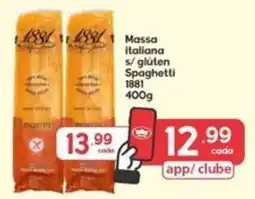 Supermercados Princesa Massa italiana s/ glúten spaghetti oferta
