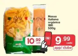 Supermercados Princesa Massa italiana orgânica 1881 oferta
