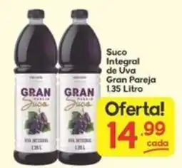 Supermercados Princesa Suco integral de uva gran pareja oferta