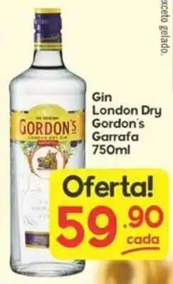 Supermercados Princesa Gin London Dry Gordon's Garrafa oferta