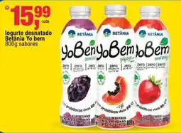 Frangolândia logurte desnatado betania yo bem sabores oferta
