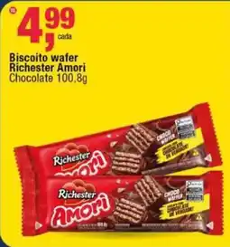 Frangolândia Biscoito wafer richester amori chocolate oferta