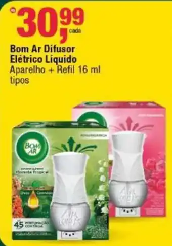 Bom Ar difusor elétrico líquido